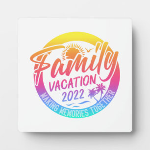 Family Vacation Making Memories Together Classic Plaque