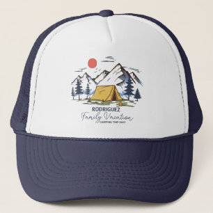 Family Vacation Matching Camping Custom  Trucker Hat