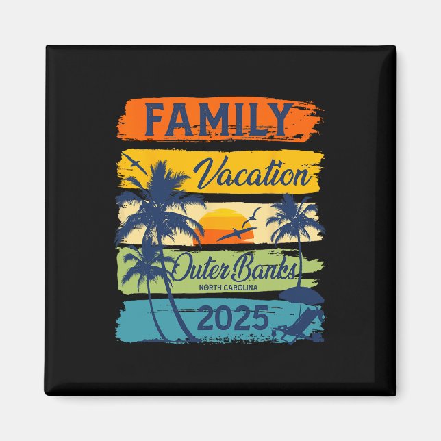 Family Vacation Outer Banks North Carolina 2025 Fa Magnet (Front)