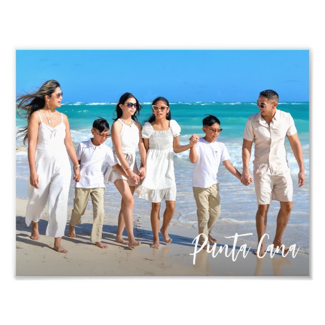 Family vacation photo destination custom (Front)