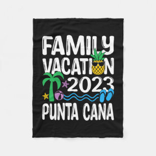 Family vacation punta cana 2023 performance fleece blanket
