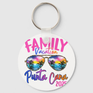 Family Vacation Punta Cana 2025 Matching Holiday S Keychain