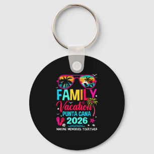 Family Vacation Punta Cana 2026 Dominican Republic Keychain