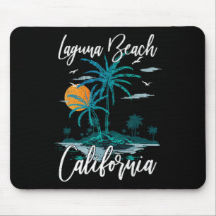 Family Vacation Retro Sunset California Laguna Bea Mouse Pad