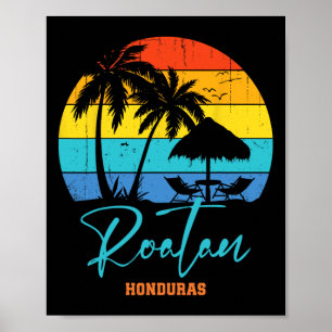 Family Vacation Roatan Honduras Beach Vacation Mat Poster
