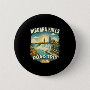 Family Vacation Souvenir Niagara Falls Road Trip 2 Inch Round Button