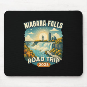Family Vacation Souvenir Niagara Falls Road Trip 2 Mouse Pad