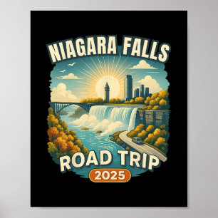 Family Vacation Souvenir Niagara Falls Road Trip 2 Poster