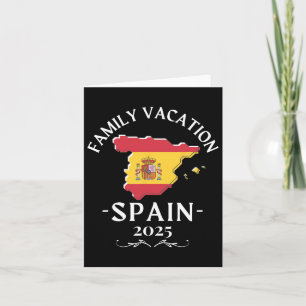 Family Vacation Spain 2025 Traveller  Card