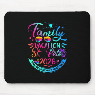 Family Vacation St.pete 2026 Palm Tree Gift Mouse Pad