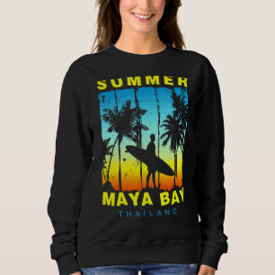 Family Vacation Thailand Maya Bay Sunset Beach Sweatshirt