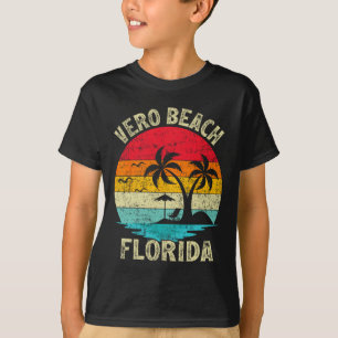 Family Vacation Vintage Retro Florida Vero Beach  T-Shirt