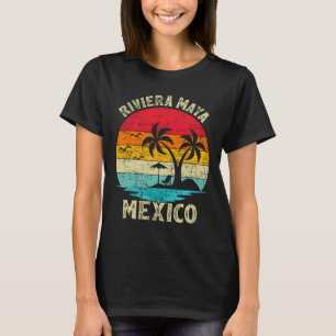 Family Vacation Vintage Retro Mexico Riviera Maya T-Shirt