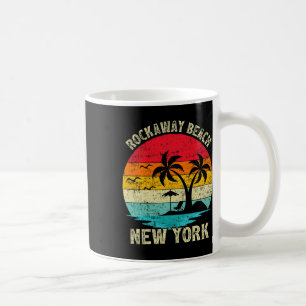 Family Vacation Vintage Retro New York Rockaway Be Coffee Mug