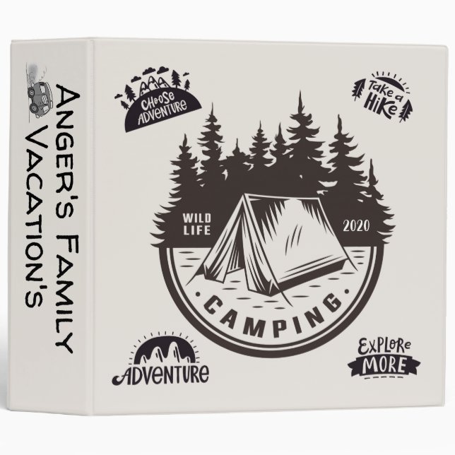 Family Vacations Binder (Front/Spine)