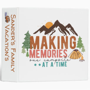 Family Vacations Binder