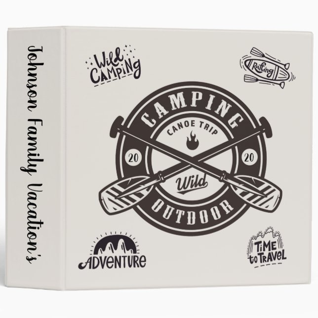 Family Vacations Binder (Front/Spine)