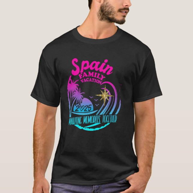 Family Vacay Squad Group Trip Family Vacation Spai T-Shirt (Front)