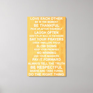 Family Values Canvas Print