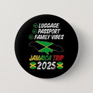 Family Vibes Jamaica Family Trip 2025 Jamaica Vaca 2 Inch Round Button