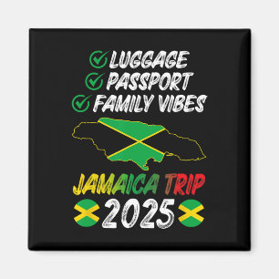 Family Vibes Jamaica Family Trip 2025 Jamaica Vaca Magnet