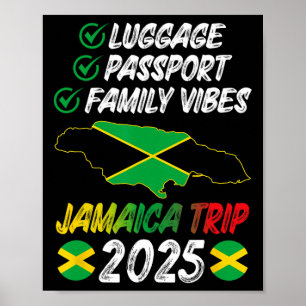 Family Vibes Jamaica Family Trip 2025 Jamaica Vaca Poster