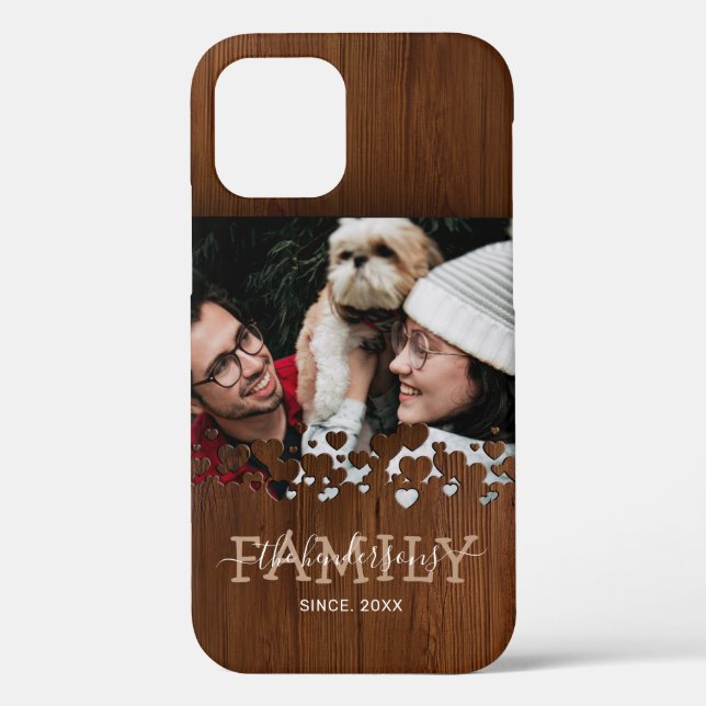 Family Vintage Wood Photo Case-Mate iPhone Case (Back)