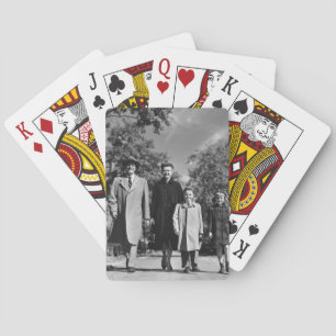 Family Walking Playing Cards