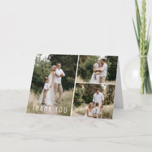Family Wedding Photo Collage Thank You