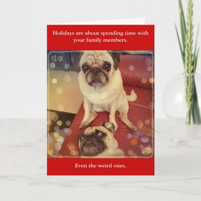 Family Weirdos Holiday Card (Front)