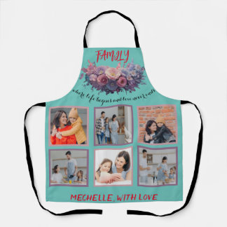 Family: where life begins and love never ends apron