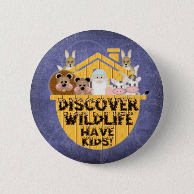 Family Wildlife 2 Inch Round Button (Front)