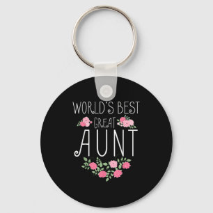 Family World's Great Aun Funny Auntie Ever Gift  Keychain