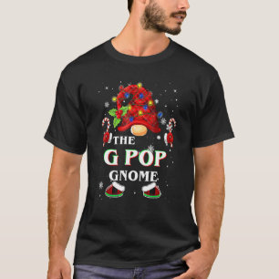 Family Xmas Pajama G Pop Gnome Buffalo Plaid Match T-Shirt
