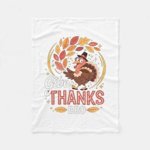 Family's Thanksgiving Day For Men And Women. Turke Fleece Blanket