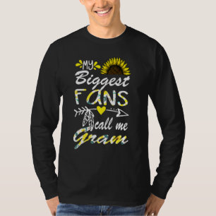 Famimy Biggest Fan Call Me Gram Grandma  Mothers D T-Shirt