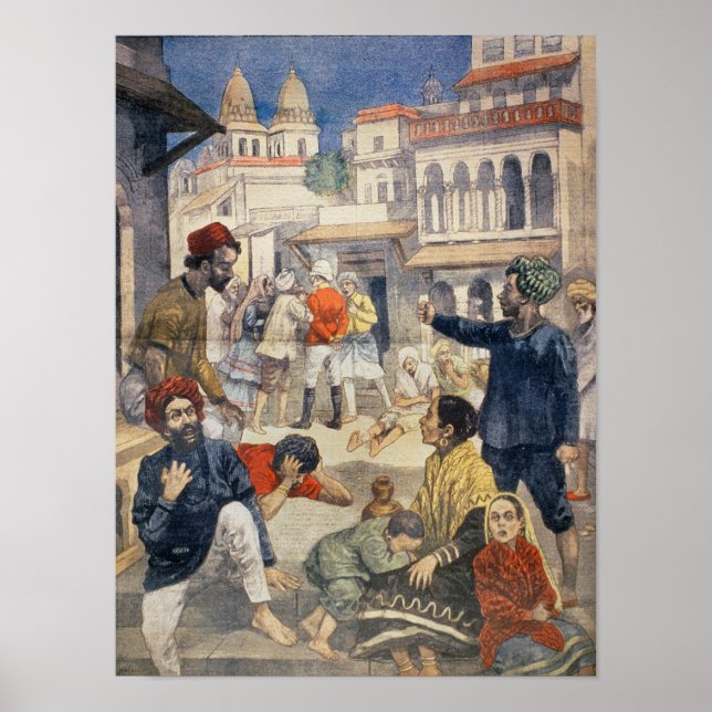 Famine in India Poster (Front)