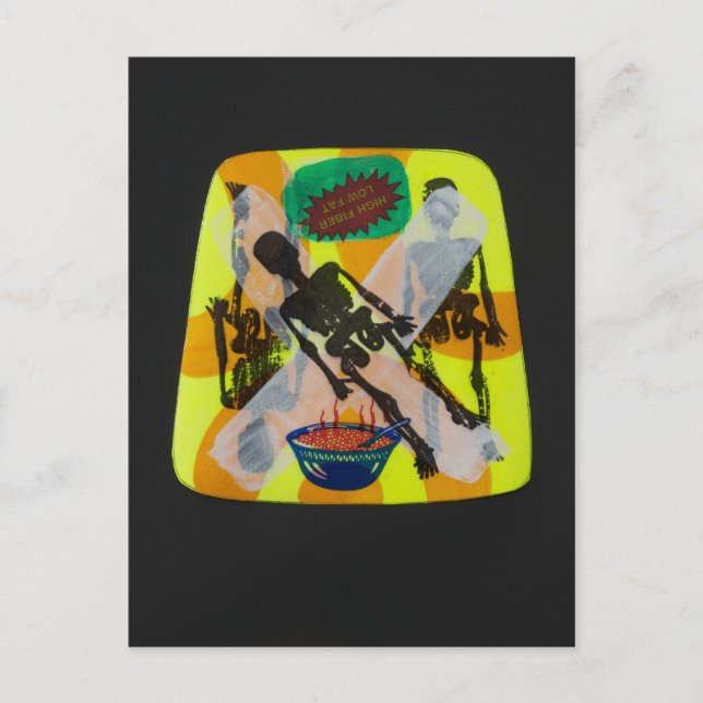 famine skeleton postcard (Front)