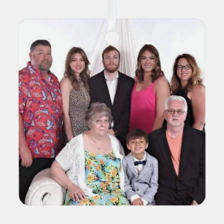 Famiy  metal ornament