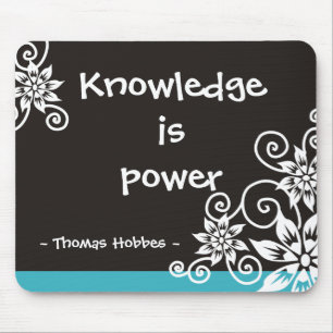 Famous 3 Word Quotes - Thomas Hobbes quote Mouse Pad
