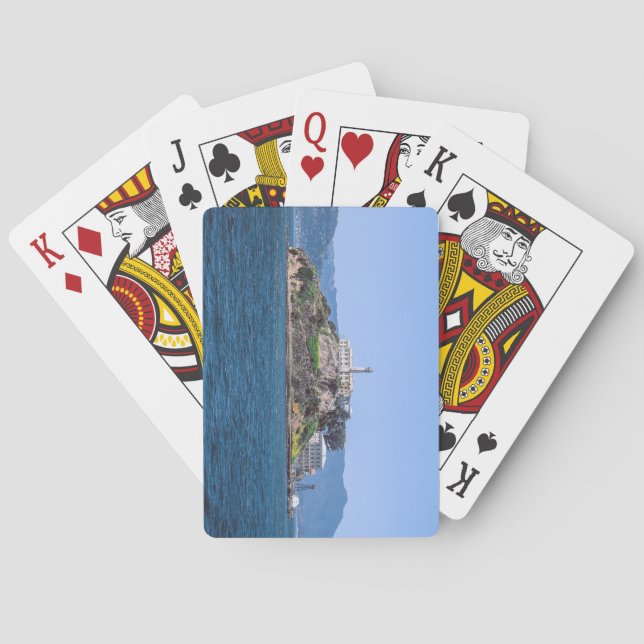 Famous Alcatraz Prison San Francisco California Playing Cards (Back)