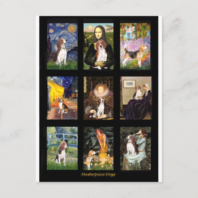 Famous Art Beagle Comp 1 Postcard (Front)