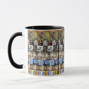 Famous Art Collage, Mug