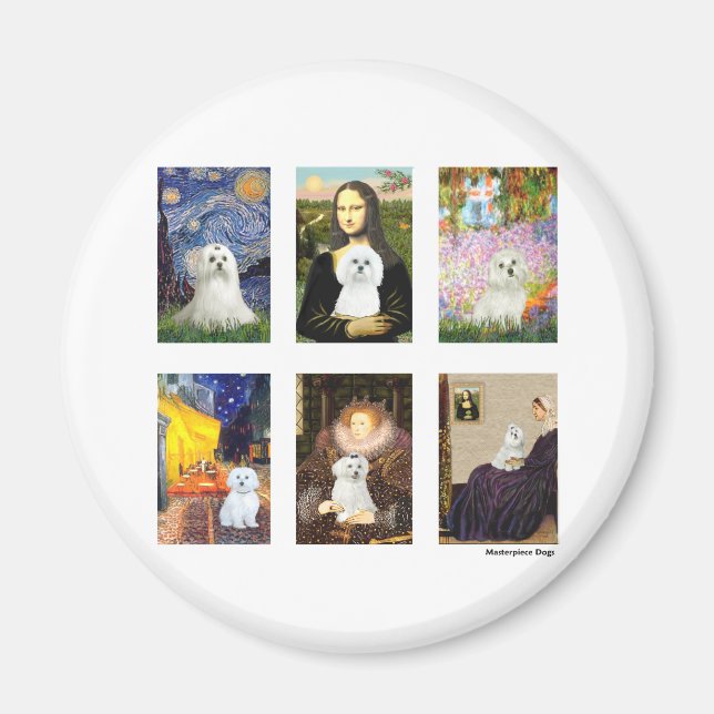 Famous Art Maltese Composite (clear) Magnet (Front)
