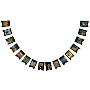 Famous Artwork, Art Class Decor Bunting Flags