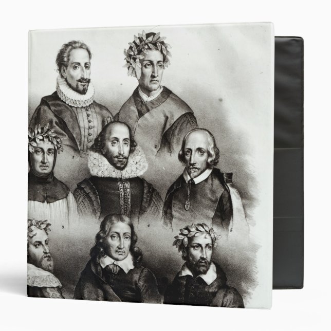 Famous Authors, 1833 Binder (Front/Inside)