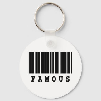 famous barcode design keychain