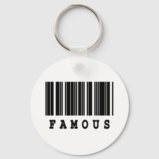 famous barcode design keychain (Front)