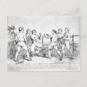 Famous Battle Between R.Humphreys and D. Postcard