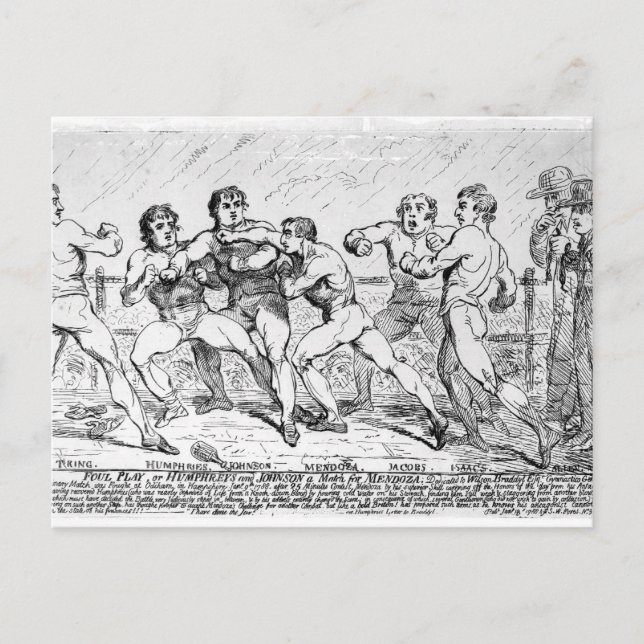 Famous Battle Between R.Humphreys and D. Postcard (Front)